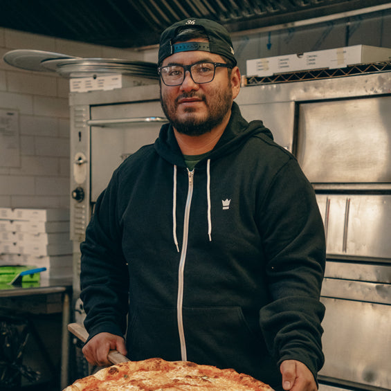 LOGO ZIP HOODIE - FLEECE COTTON BLEND