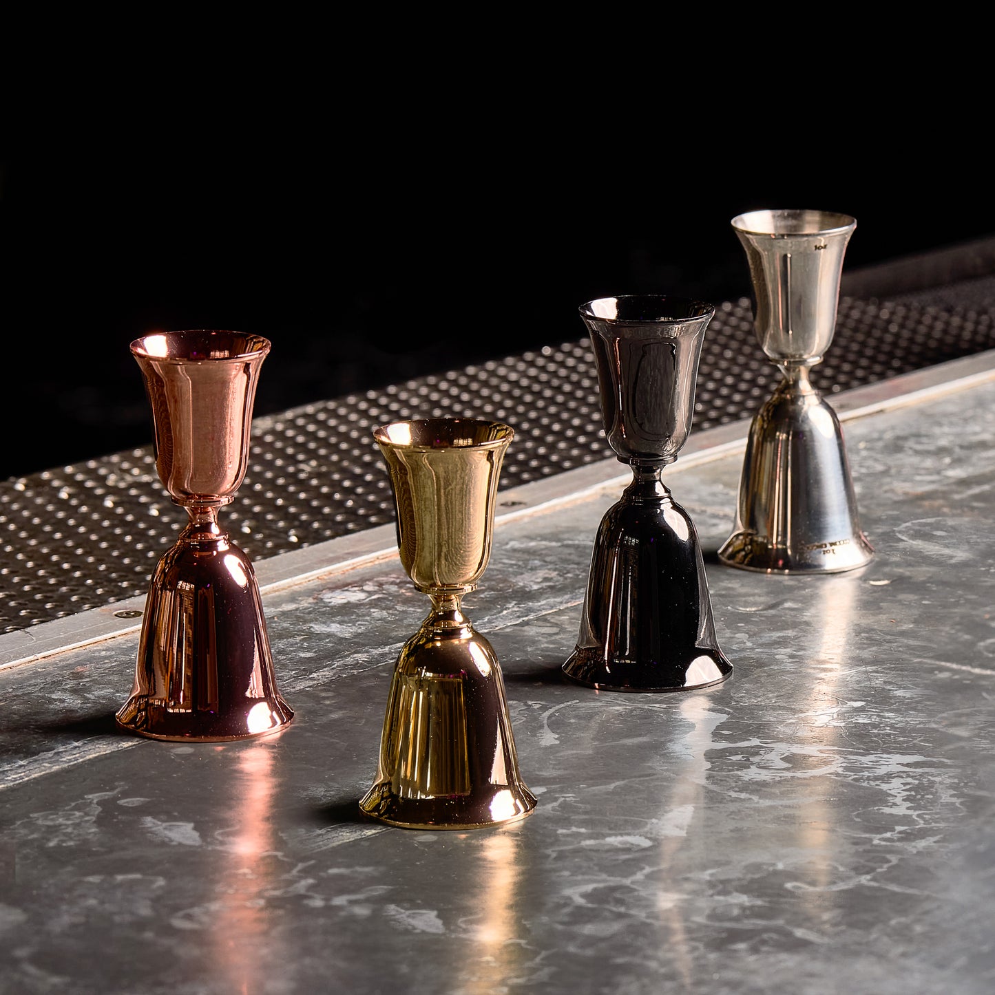 HOFFMAN® JIGGER – GOLD PLATED – 1oz / 2oz