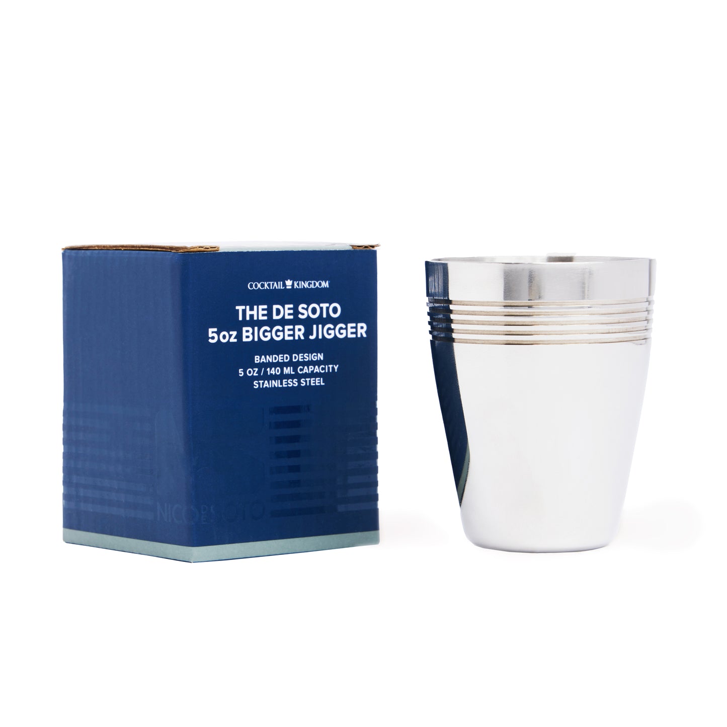 DE SOTO BIGGER JIGGER™ – STAINLESS STEEL / 5oz (145ml)