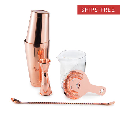 ESSENTIAL COCKTAIL SET – COPPER-PLATED