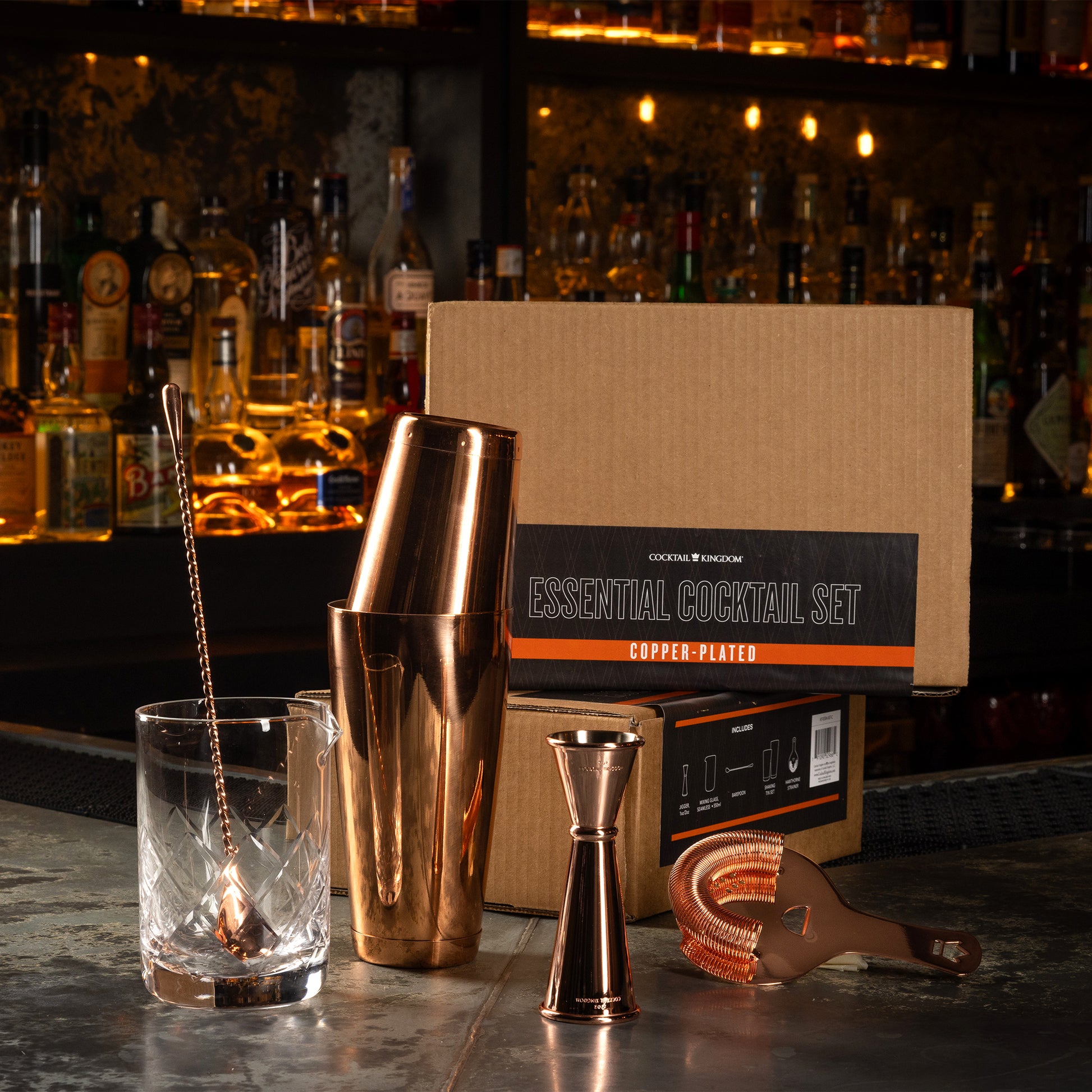 ESSENTIAL COCKTAIL SET – COPPER-PLATED