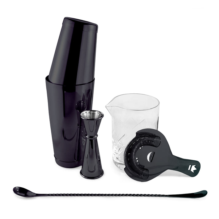 ESSENTIAL COCKTAIL SET GUNMETAL BLACK Cocktail Kingdom