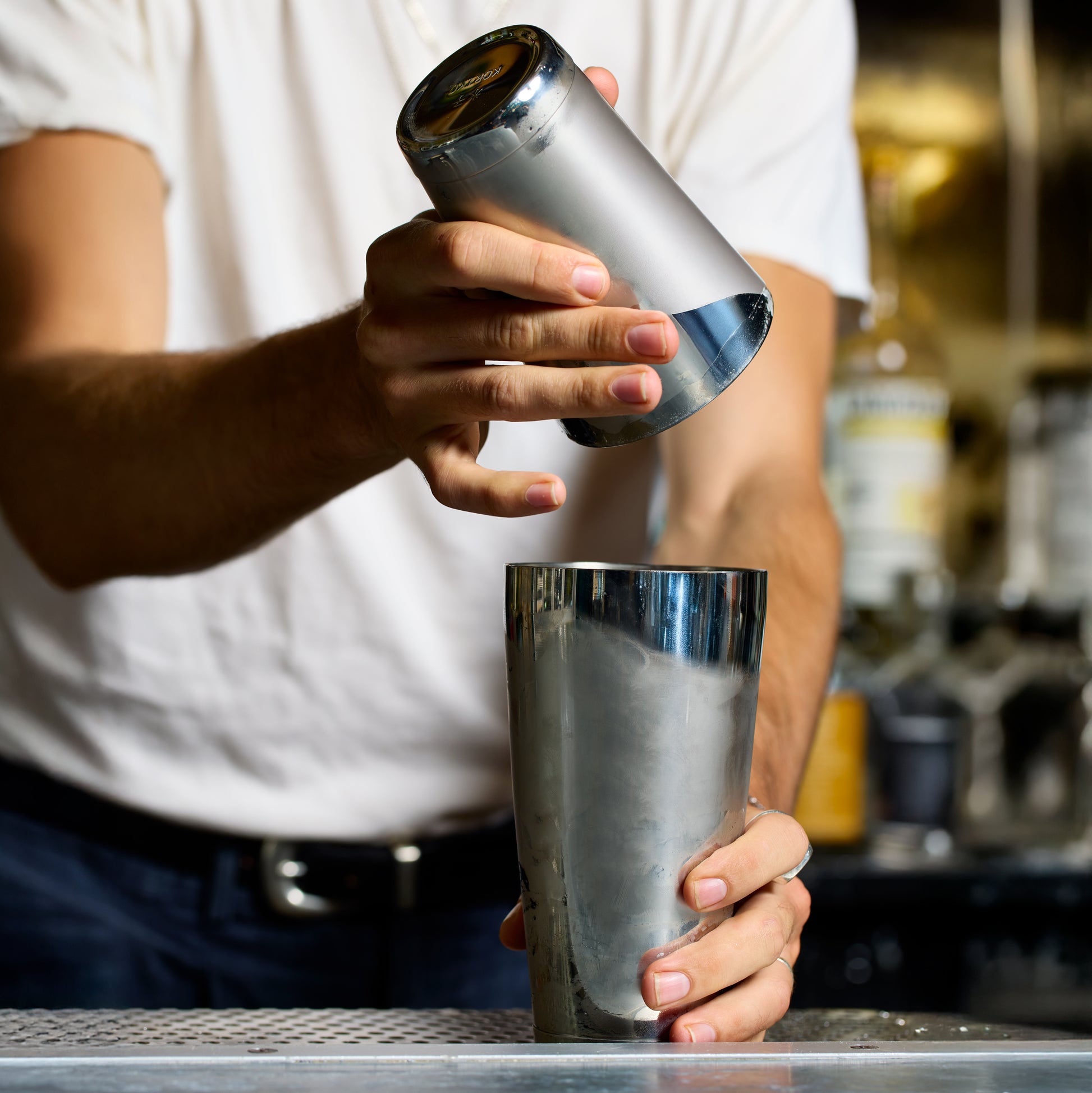 SET OF KORIKO® WEIGHTED SHAKING TINS / STAINLESS STEEL