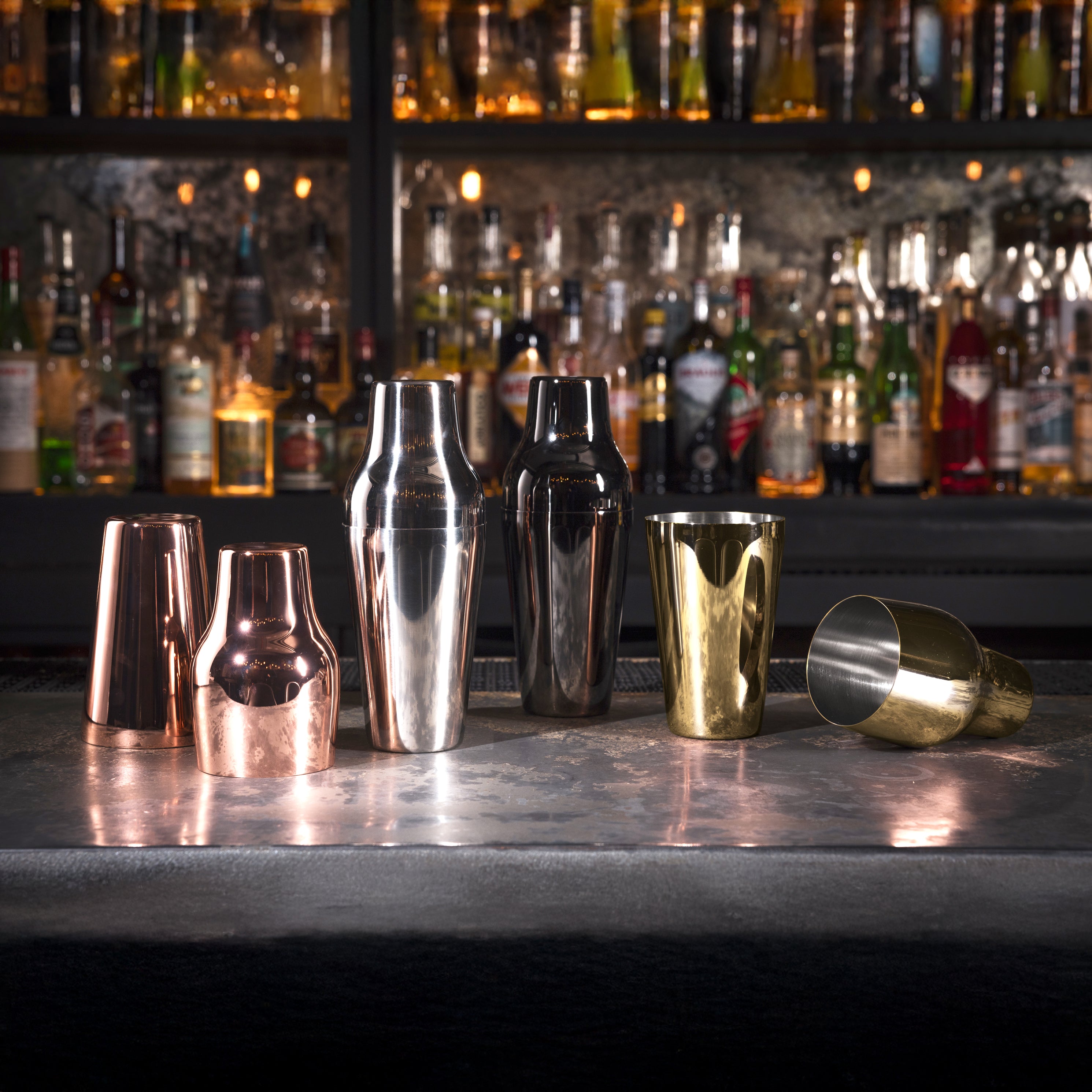 PARISIAN COCKTAIL SHAKER – COPPER-PLATED / 600ml (20oz)