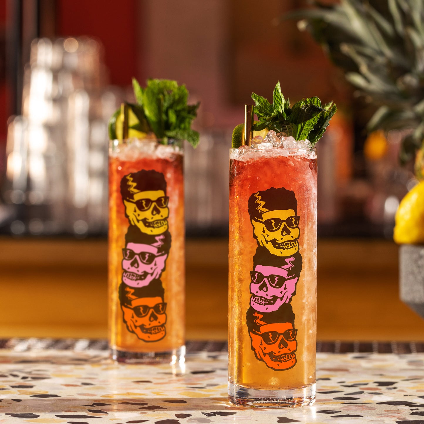 MUSTIPHER ZOMBIE GLASS - 16oz (450ml) / 2 PACK