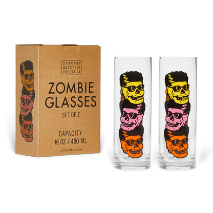 MUSTIPHER ZOMBIE GLASS - 16oz (450ml) / CASE OF 24