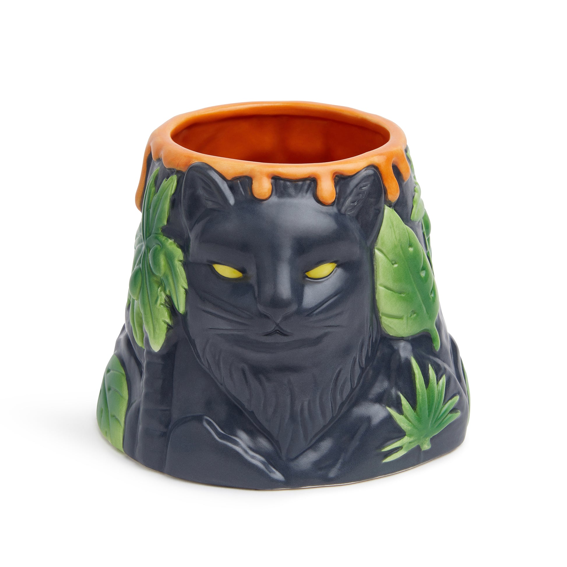 I-TOTAL® - Keramische mok met diermotief van keramiek aan de rand, thee- of koffiemok GREY CAT 450 ml I-TOTAL® - Keramische mok met diermotief van keramiek aan de rand, thee- of koffiemok GREY CAT 450 ml