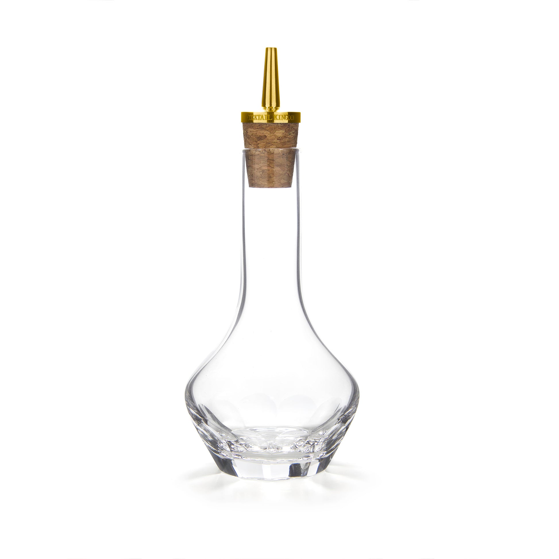 BEVELED BITTERS BOTTLE – GOLD-PLATED DASHER TOP / 100ml (3.4oz)