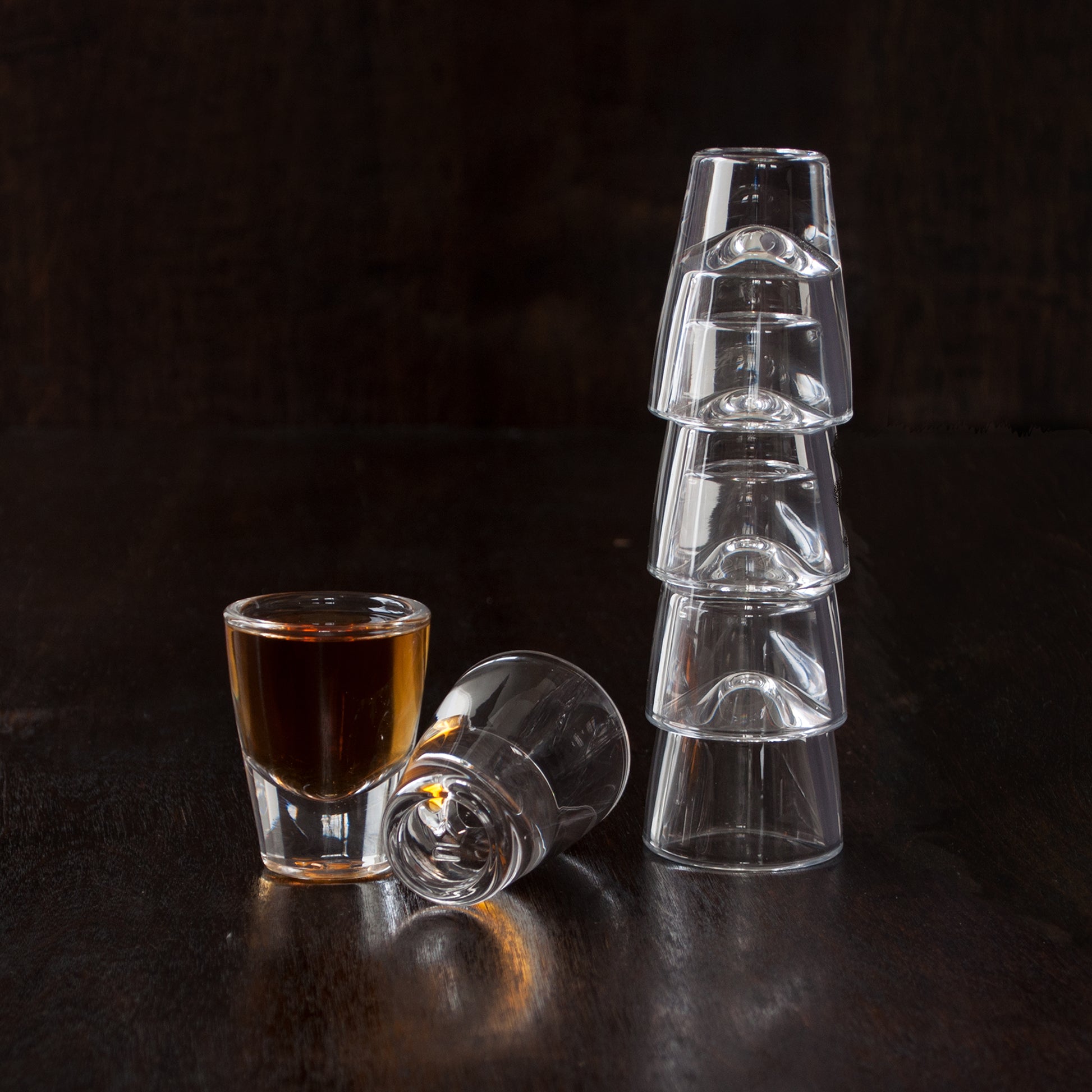 BUSWELL® STACKABLE SHOT GLASSES – 1oz (30ml) / PACK OF 24