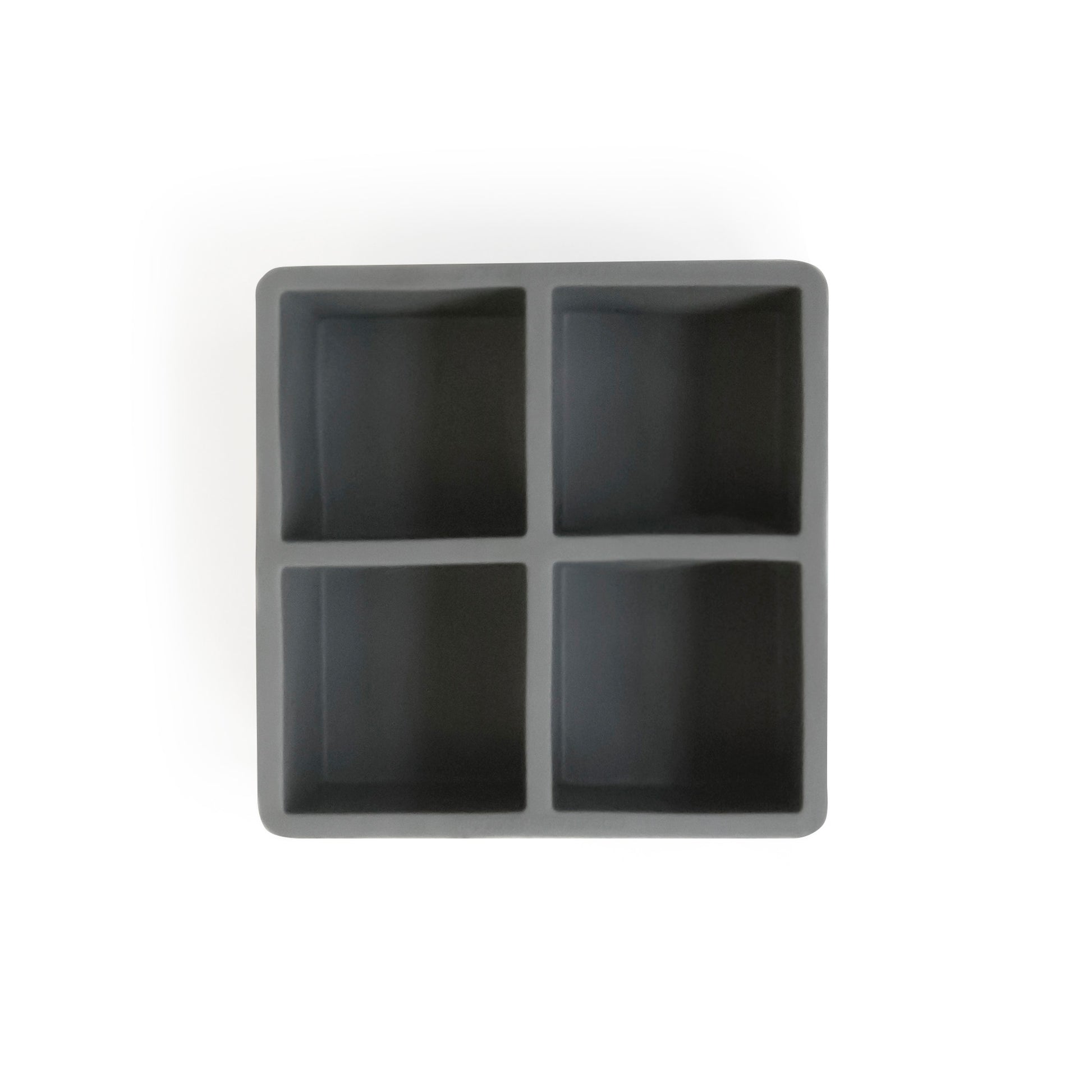 2.5in SQUARE ICE CUBE TRAY – FOOD GRADE RUBBER / GREY – Cocktail Kingdom
