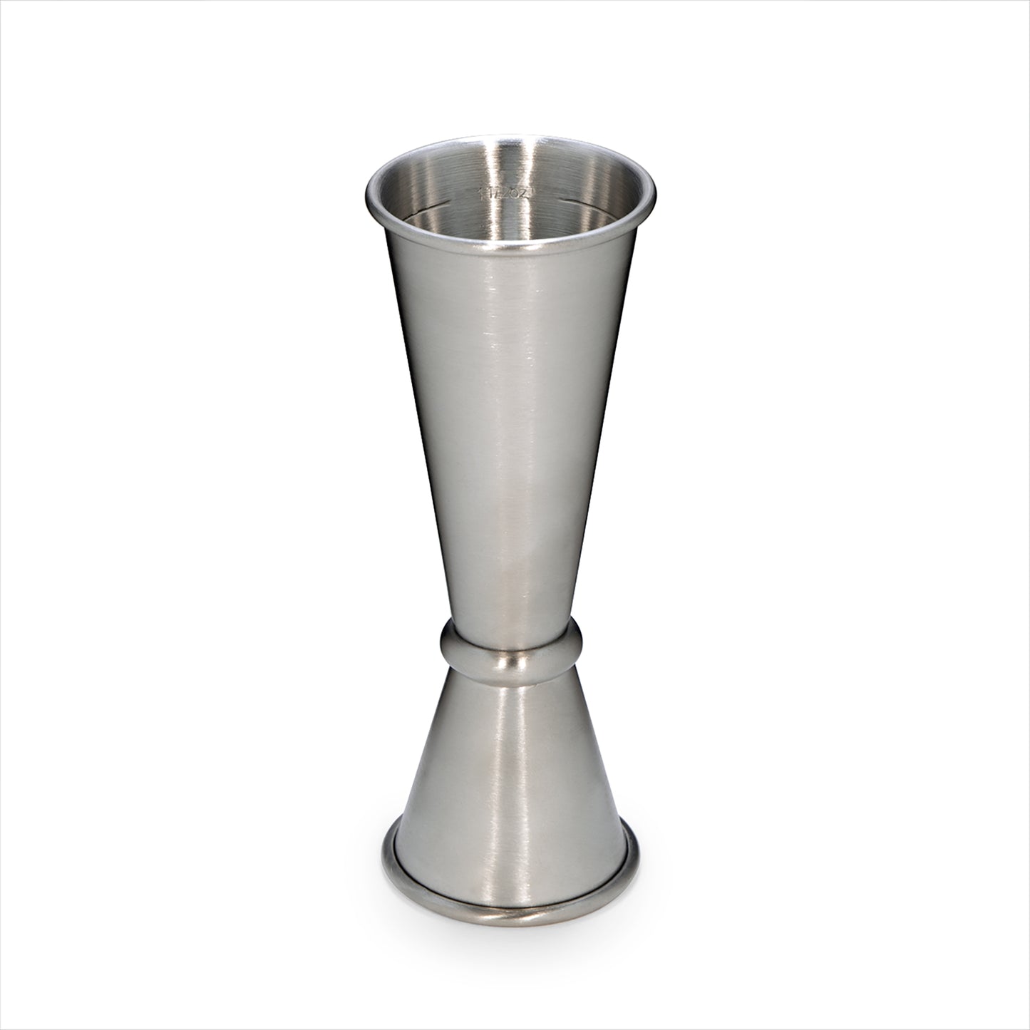 1oz/2oz Stainless Steel Cocktail Jigger Shot Glass Measuring Cup, Silver