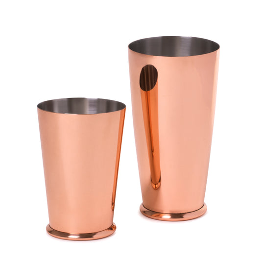 SET OF LEOPOLD® WEIGHTED SHAKING TINS / COPPER-PLATED