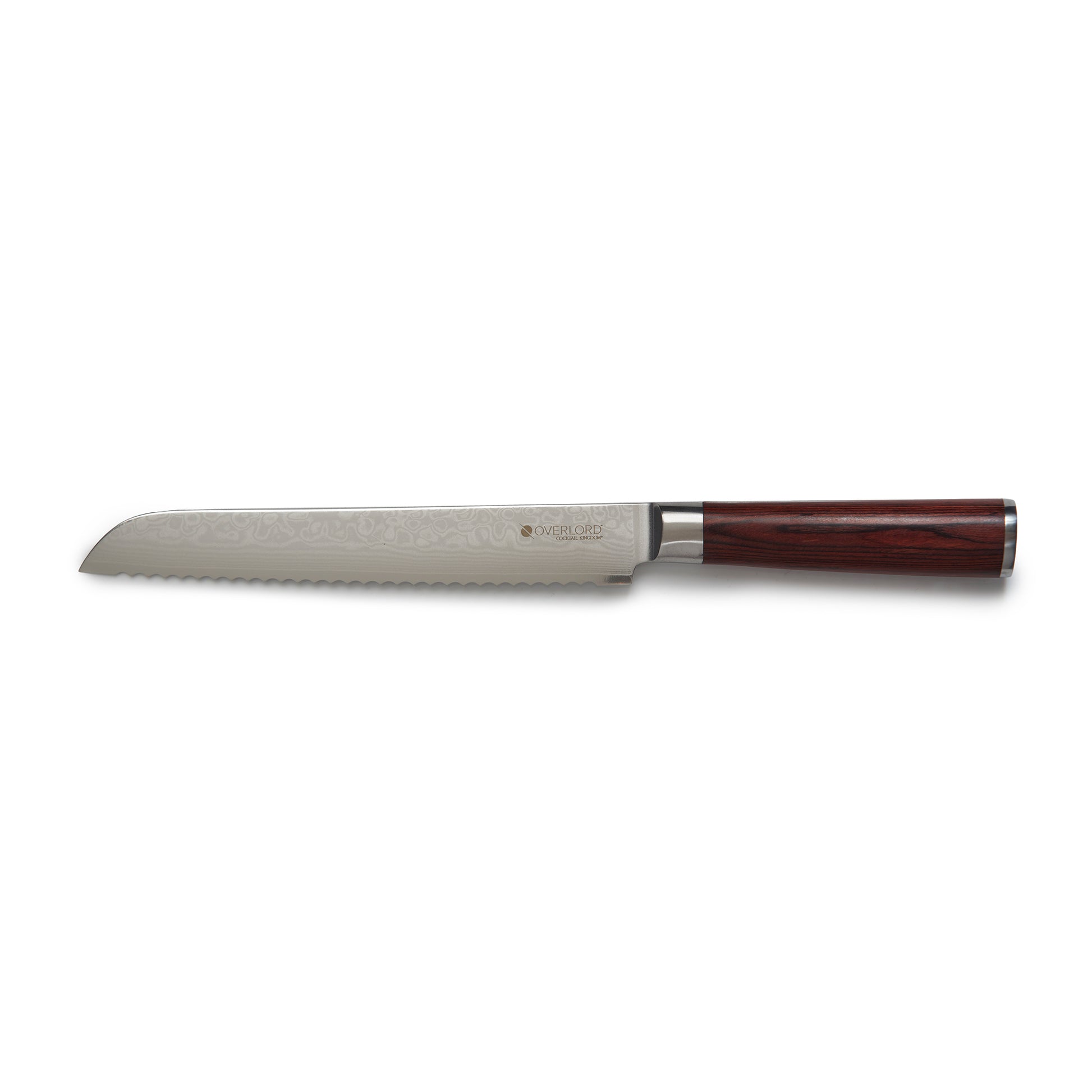 OVERLORD™ 8” SERRATED KNIFE – PAKKAWOOD HANDLE