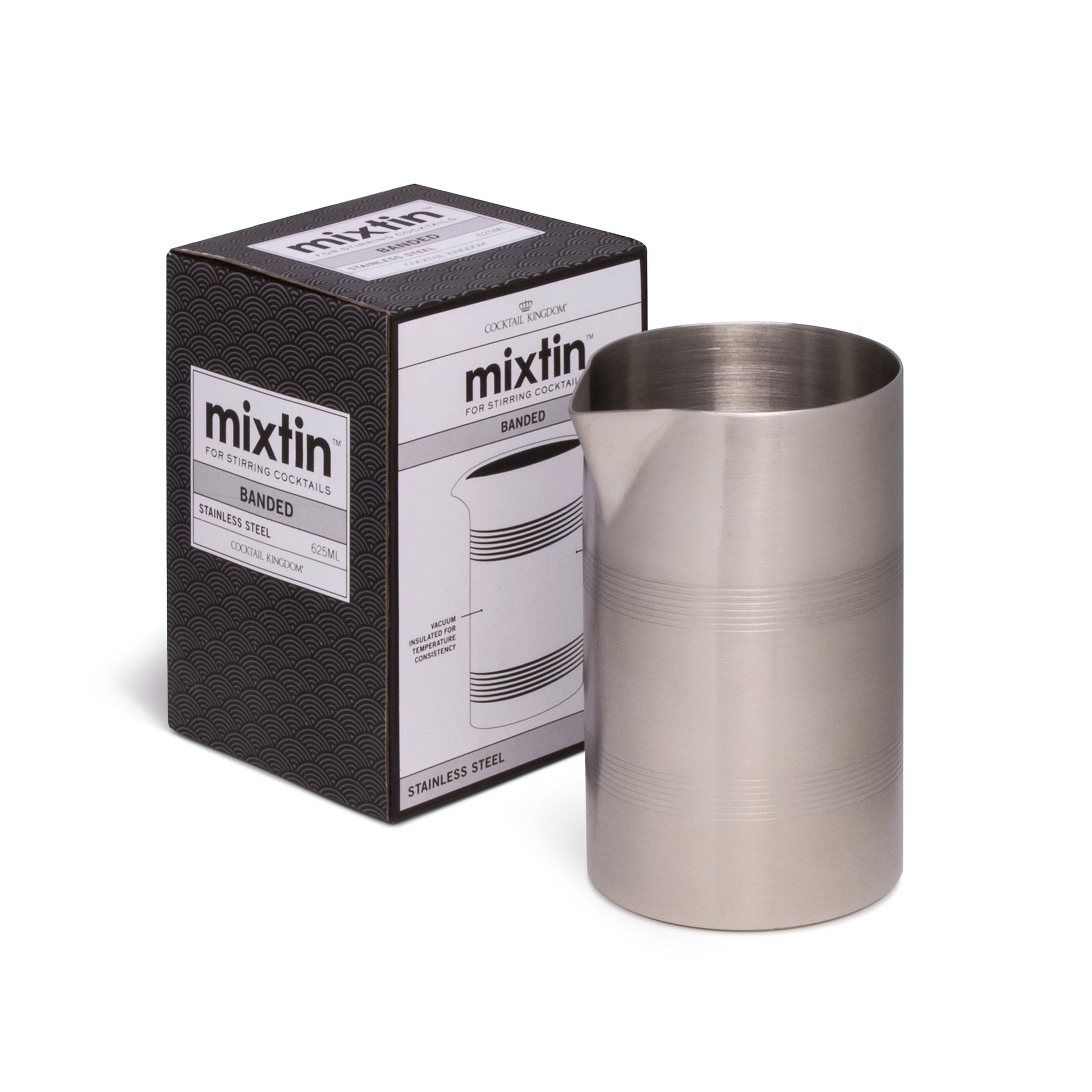 MIXTIN™ STIRRING TIN / 625ml (21oz) / BANDED