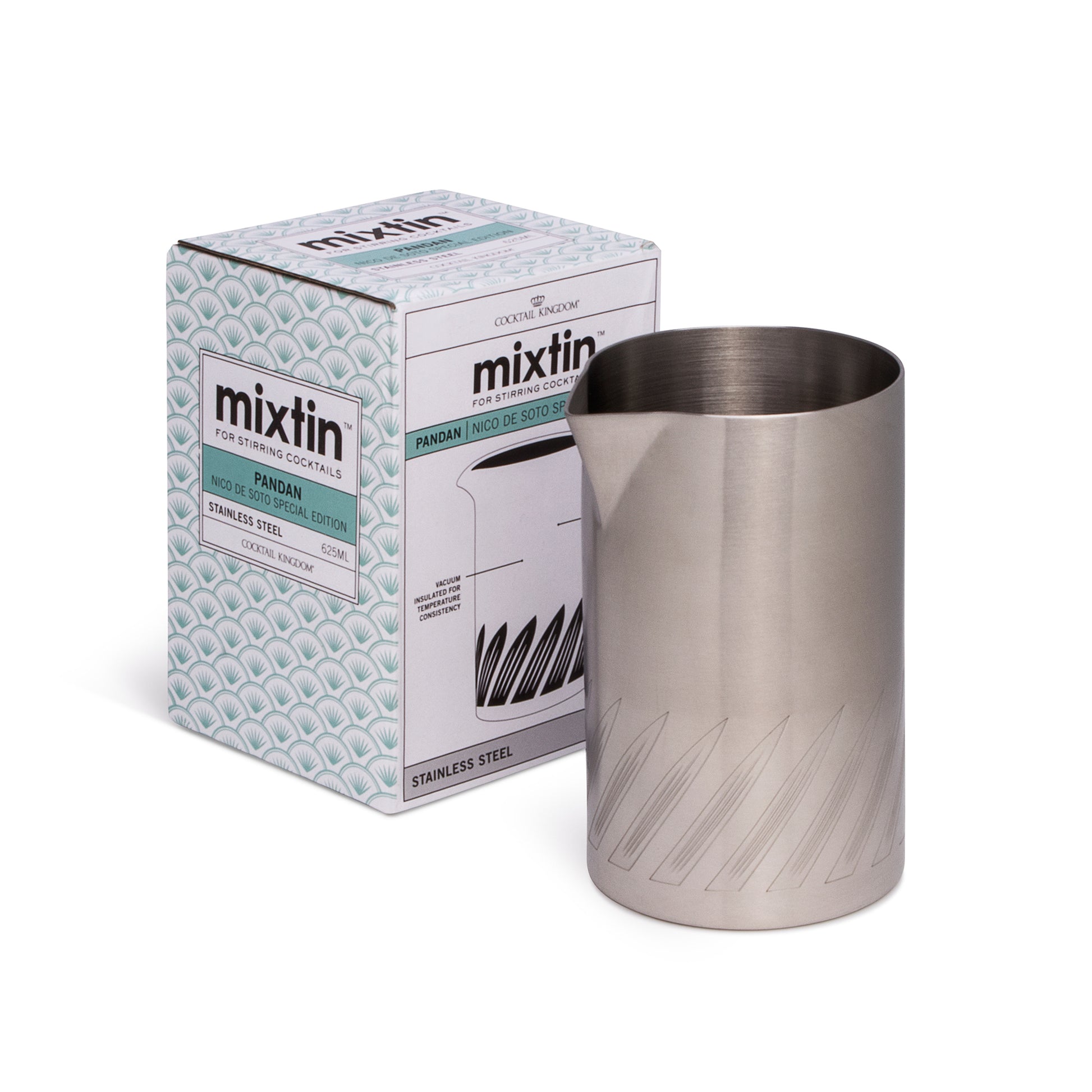 MIXTIN™ STIRRING TIN, PANDAN / STAINLESS STEEL – 625ML (21OZ)