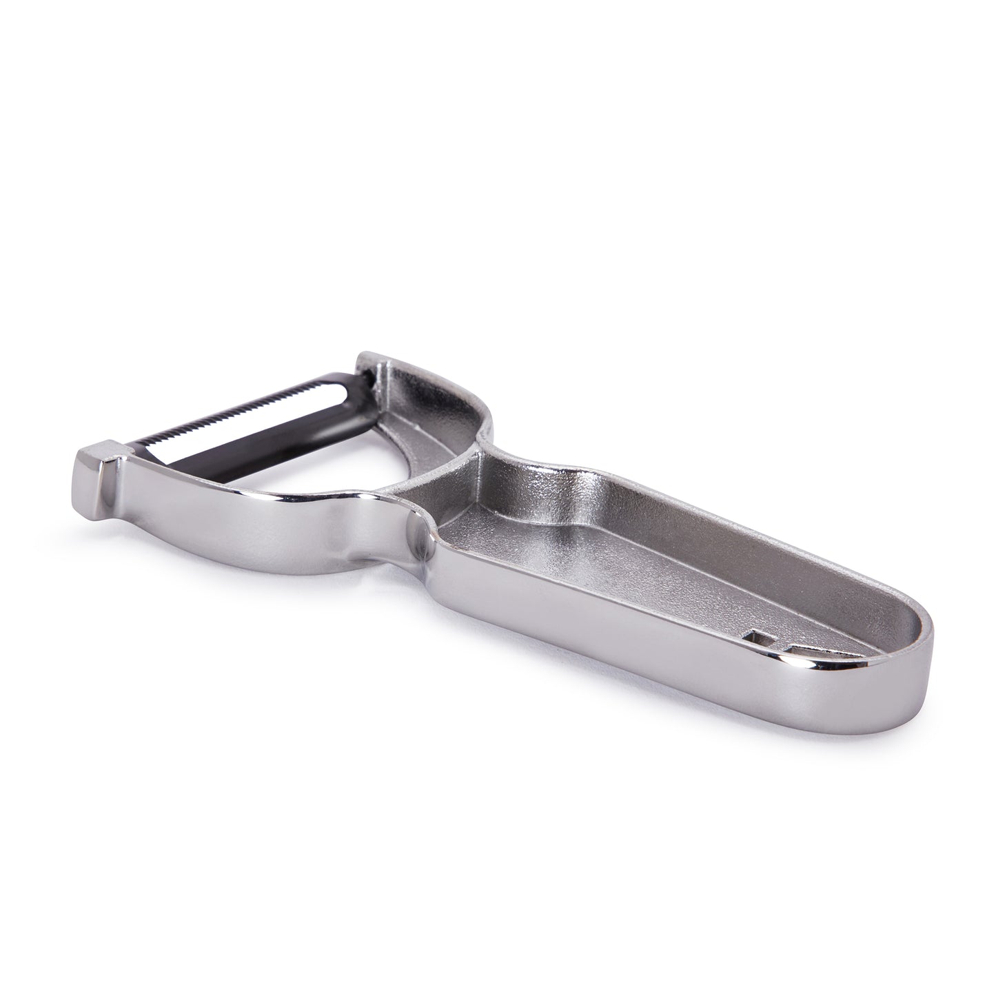 BUSWELL® CAST METAL PEELER – SERRATED / STAINLESS STEEL