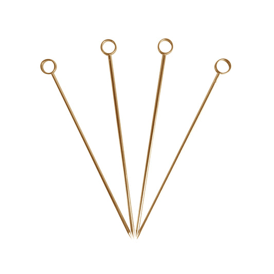 COCKTAIL PICKS – GOLD-PLATED / PACK OF 12