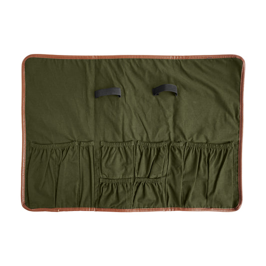 BARWARE ROLL-UP – ARMY GREEN CANVAS