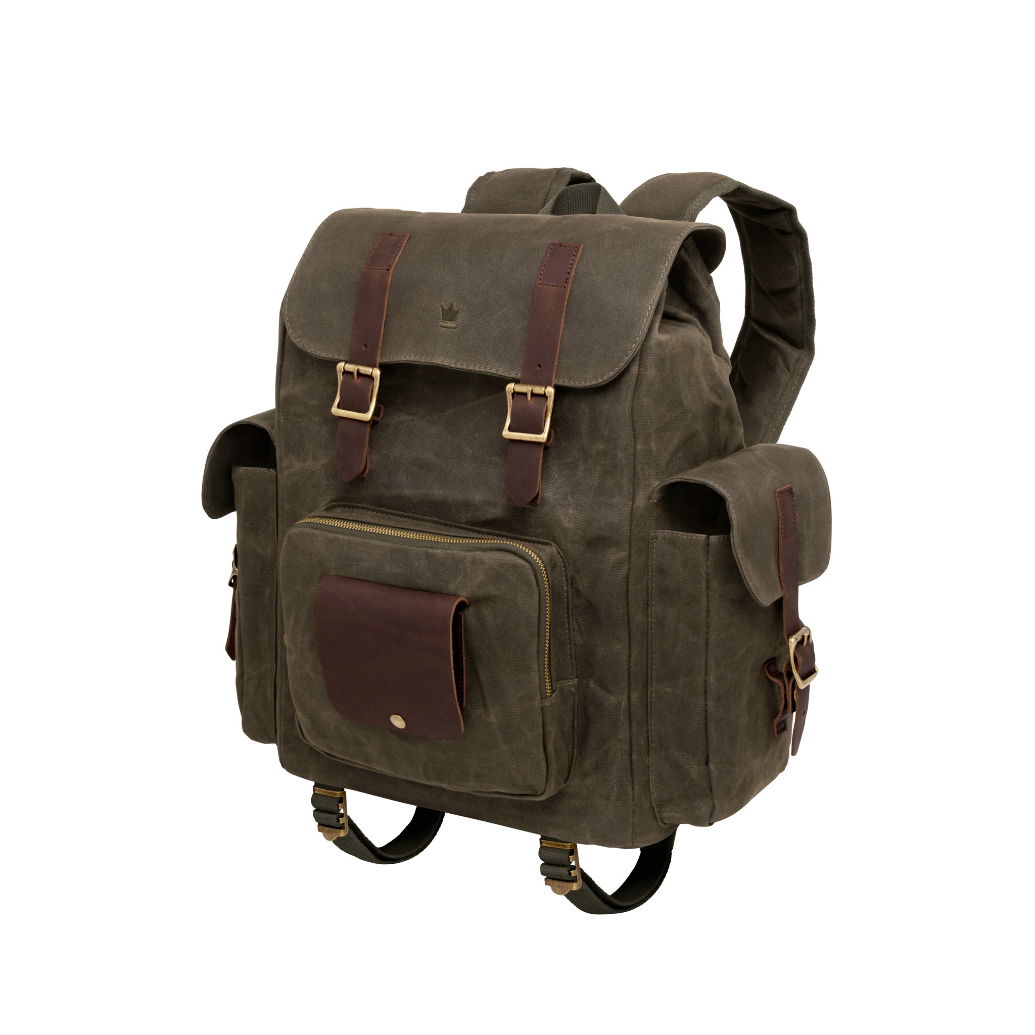 Kattee leather hotsell canvas rucksack