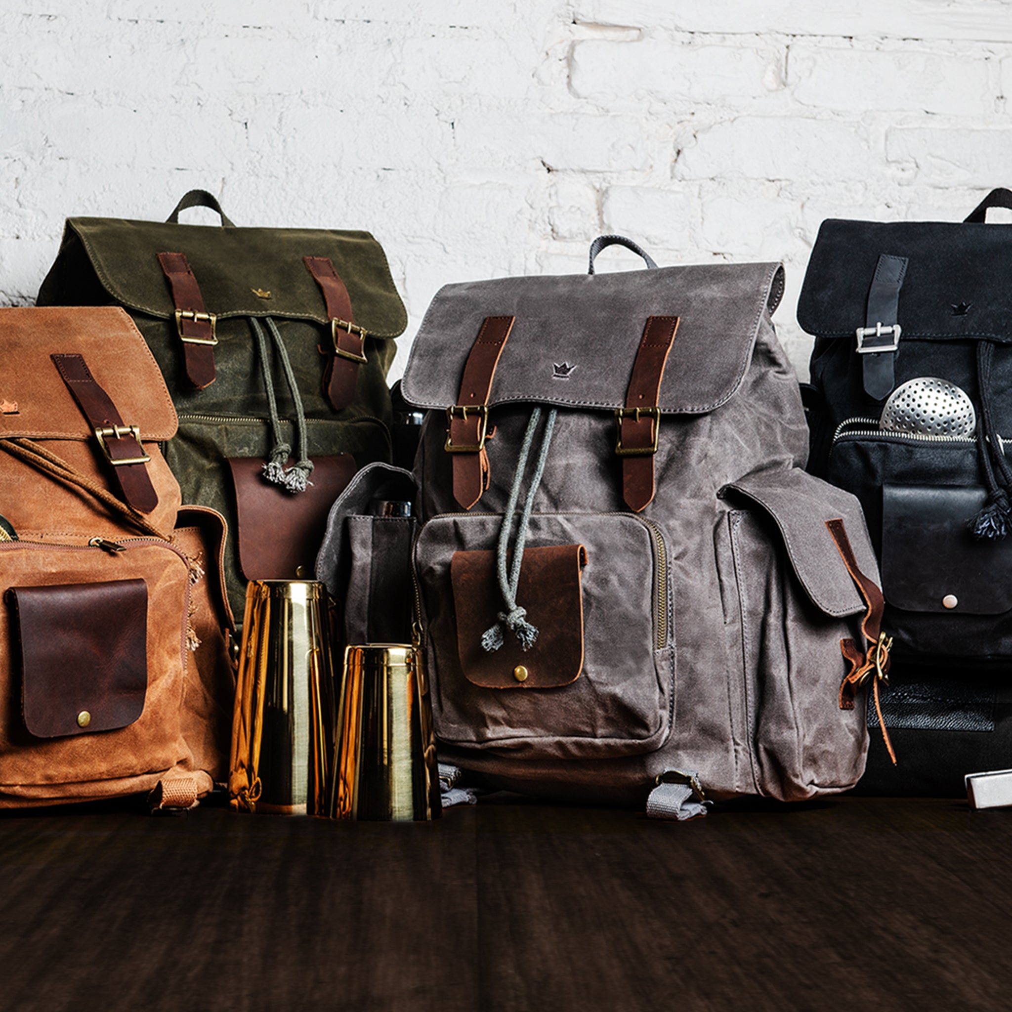 bartaile c12 black leather backpack Maison de Sabre Bag Dimensions BARTENDER'S BACKPACK Black /