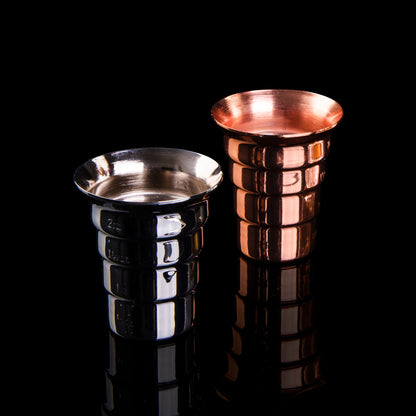 STEPPED JIGGER - NO HANDLE / COPPER-PLATED - 2oz