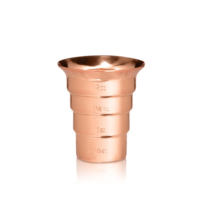 STEPPED JIGGER - NO HANDLE / COPPER-PLATED - 2oz