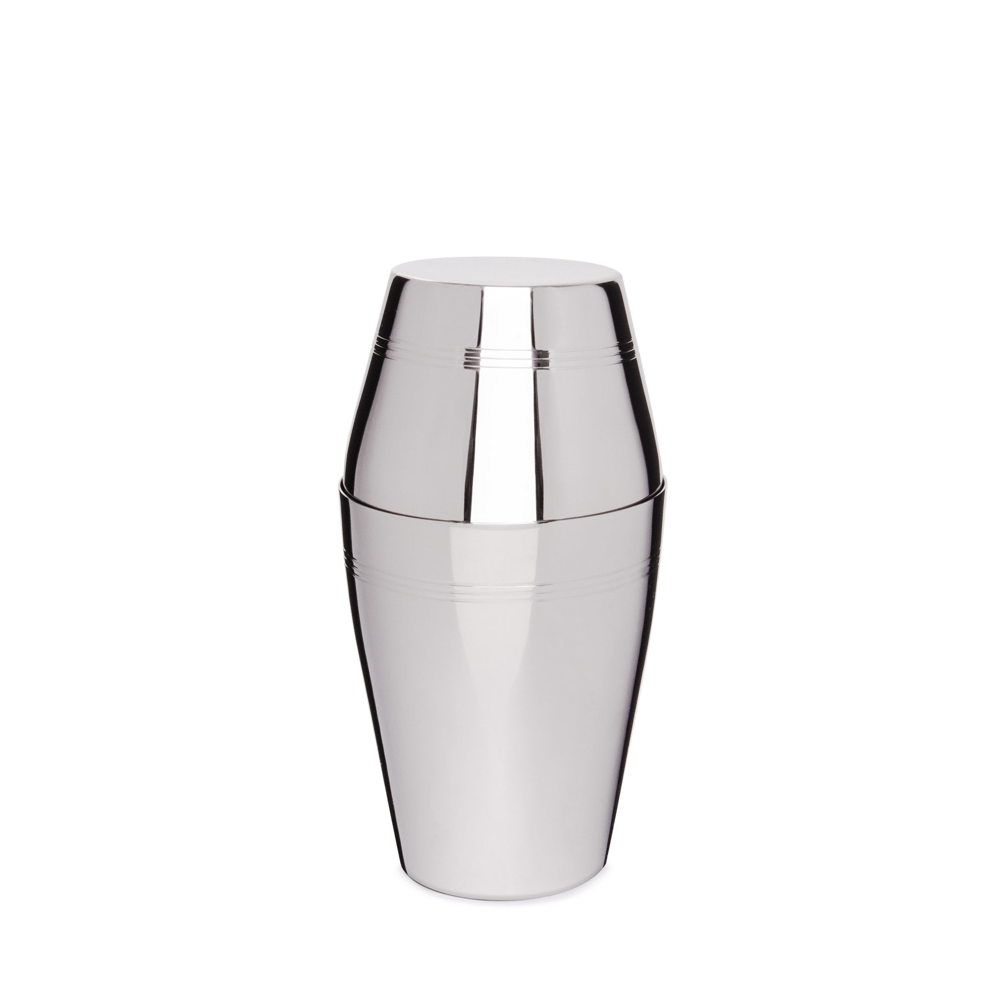 Glass, Ebony and Stainless Steel Cocktail Shaker