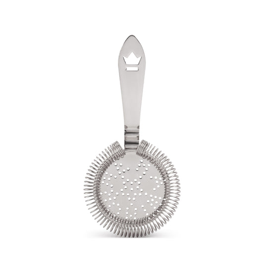 ANTIQUE-STYLE COCKTAIL STRAINER / STAINLESS STEEL