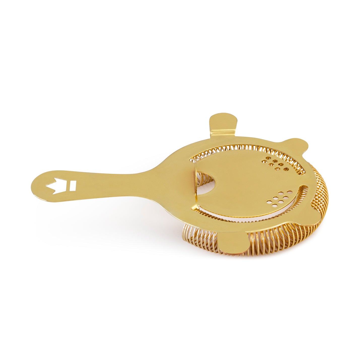BUSWELL® 4-PRONG HAWTHORNE STRAINER / GOLD-PLATED