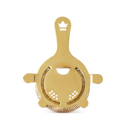 BUSWELL® 4-PRONG HAWTHORNE STRAINER / GOLD-PLATED