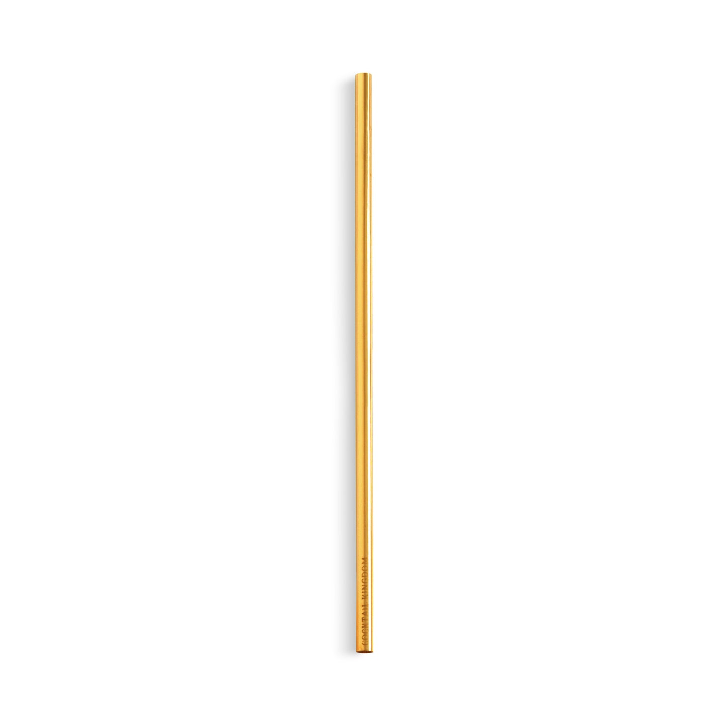 STEEL STRAW – GOLD-PLATED / 7.5in / PACK OF 6