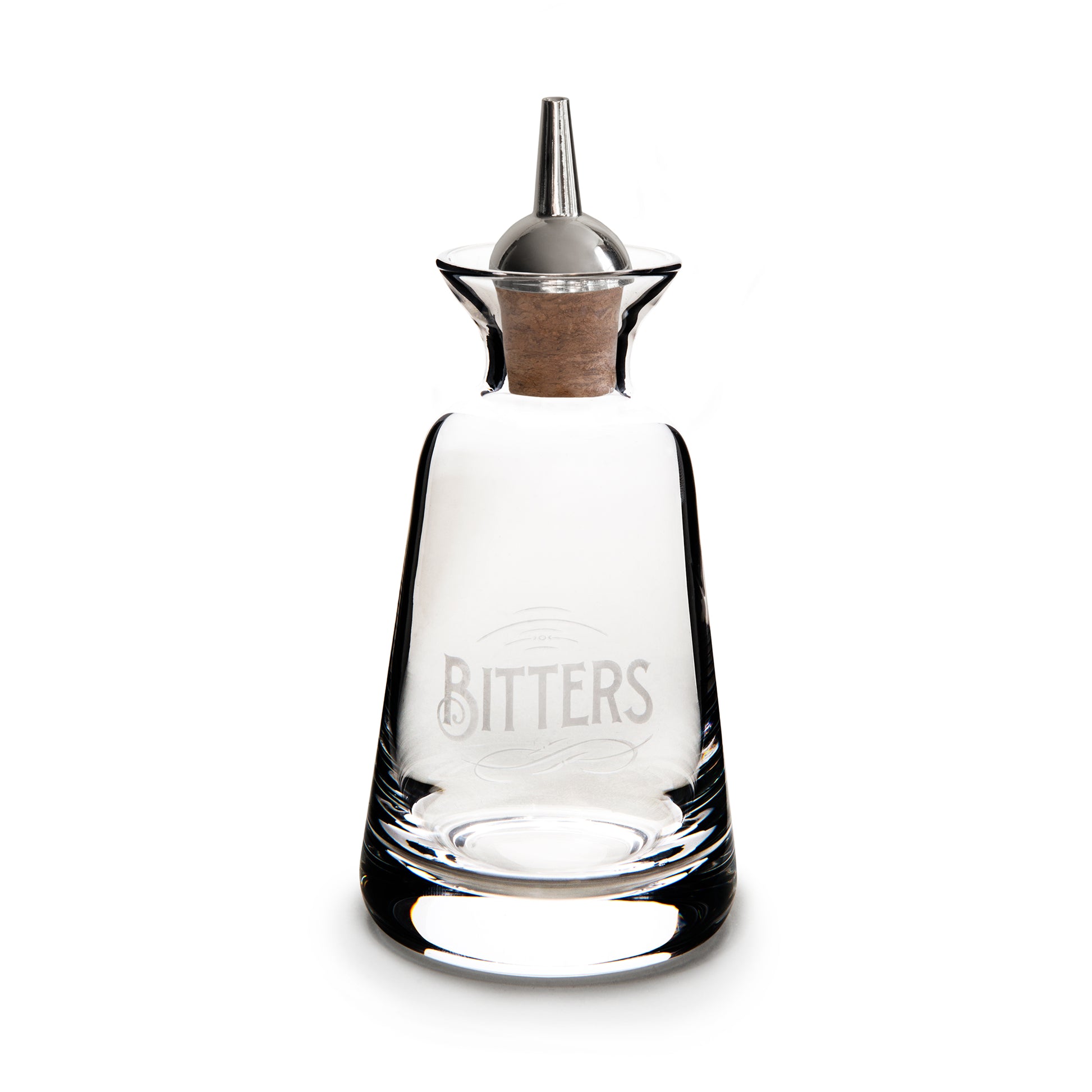 FINEWELL™ BITTERS BOTTLES ENGRAVERS STYLE BITTERS – SILVER-PLATED DASH ...
