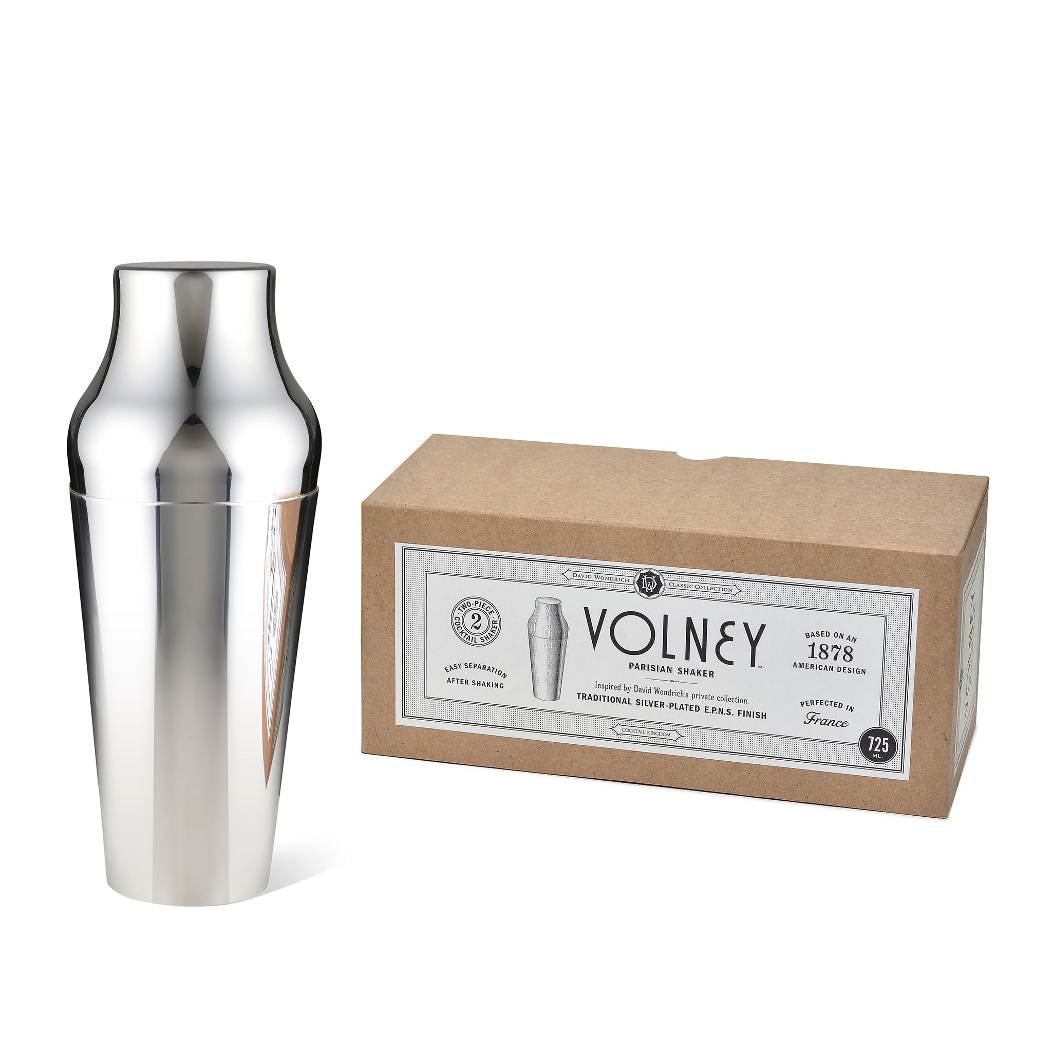 VOLNEY™ SHAKER – SILVER-PLATED EPNS / 715ML (24OZ)